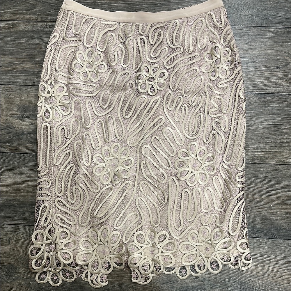 Liz Elana Silk Skirt - Tan